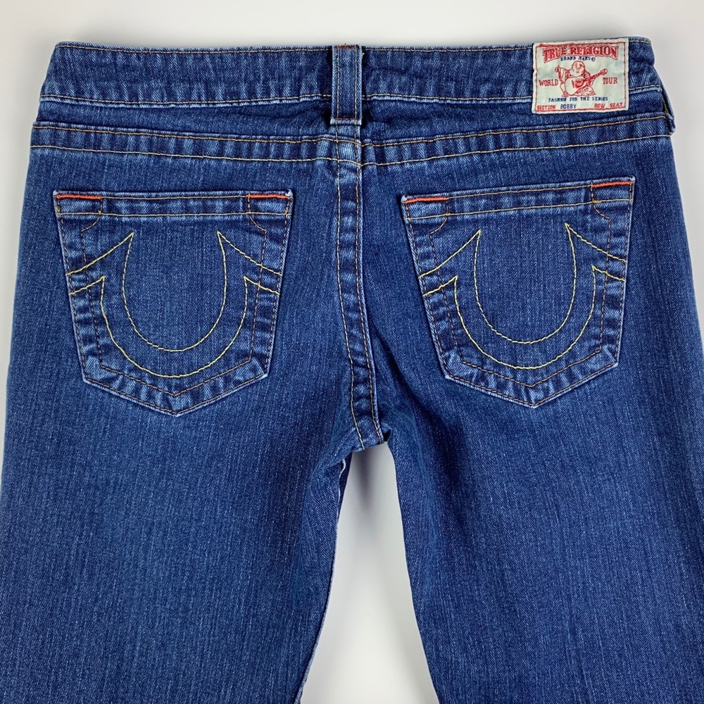True Religion Bobby Flare Low Rise Womens Denim